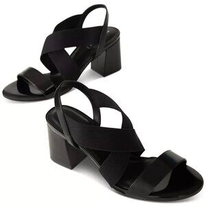 Anne Klein Akryles Heeled Sandal Black Size 7.5